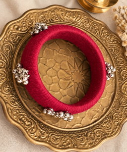 Red set of 2 with ghunhroo
