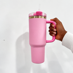 TUMBLER BORDURE DORÉE ROSE