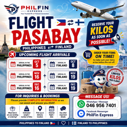 PASABAY FINLAND TO PINAS