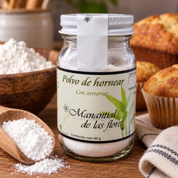 Polvo para hornear con arrurruz