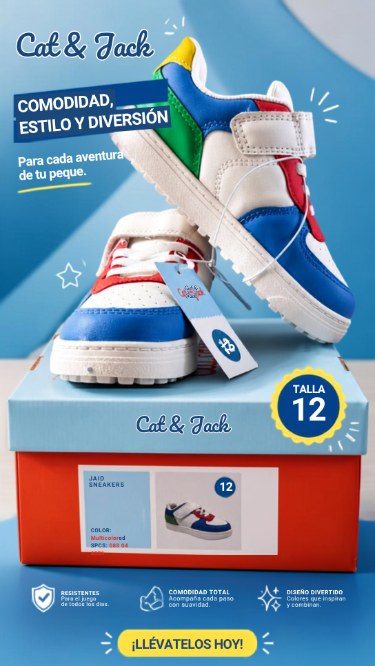 Tenis Jair talla, coloridos 11 y 12Usa _0