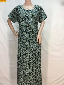 Cotton asin piping nighty STK 