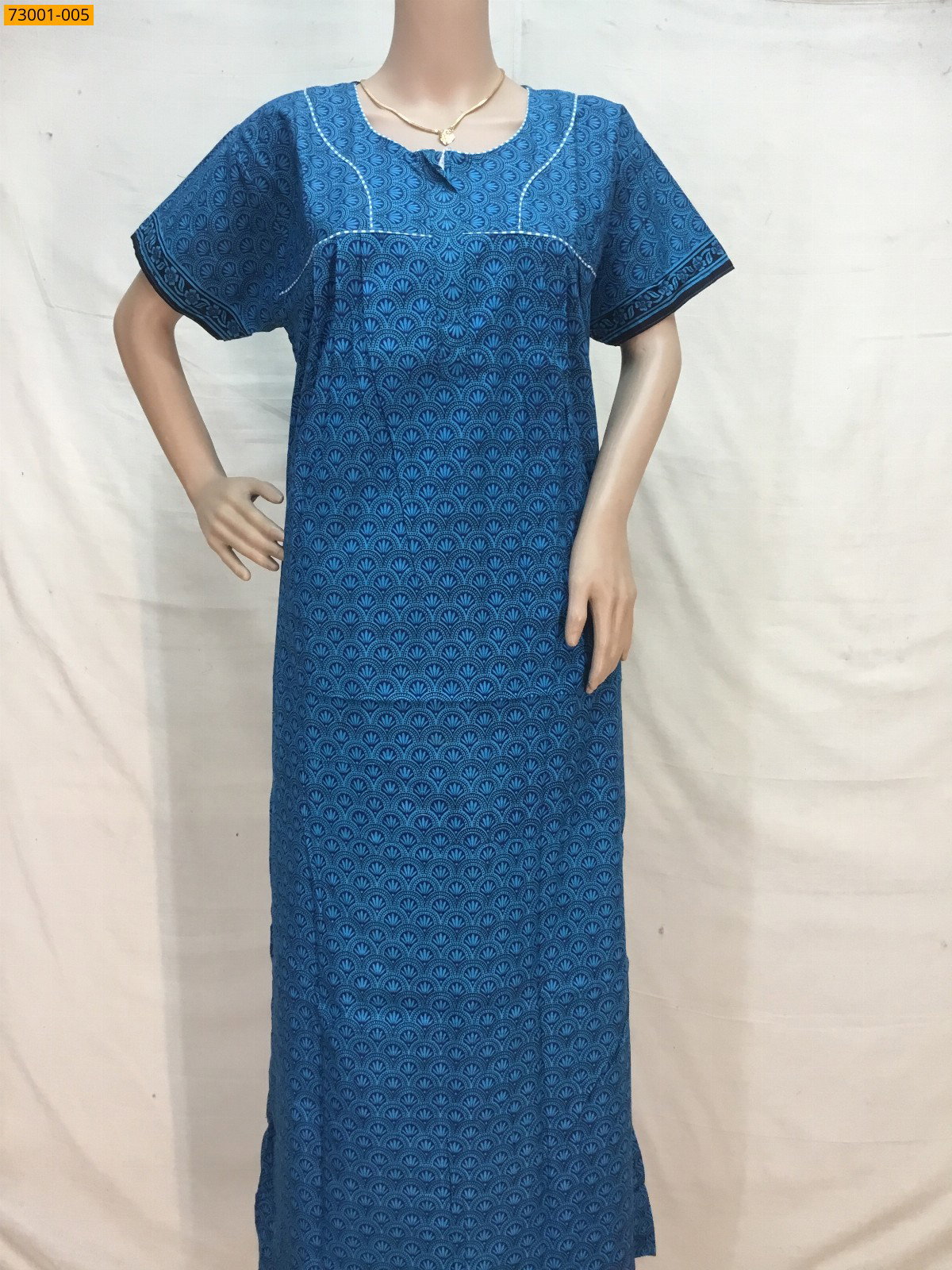 Cotton asin piping nighty STK _0
