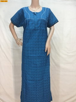 Cotton asin piping nighty STK 