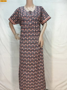 Cotton asin piping nighty STK 