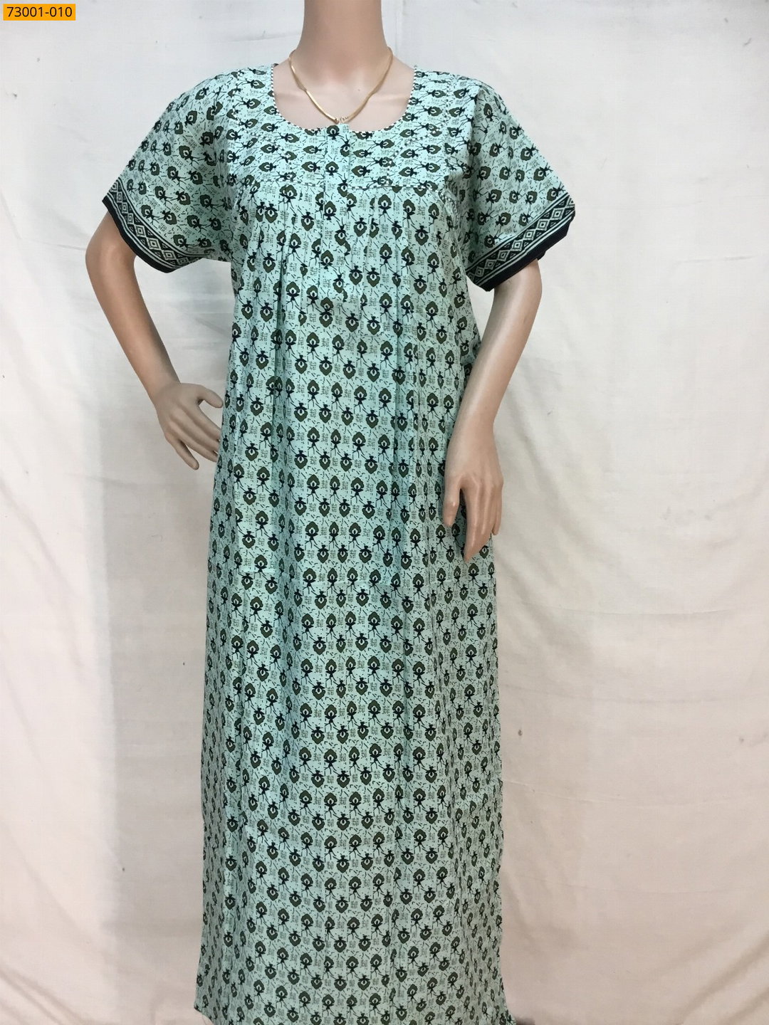 Cotton asin piping nighty STK