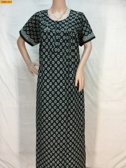 Cotton asin piping nighty STK 