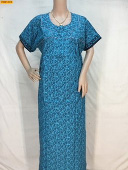 Cotton asin piping nighty STK 