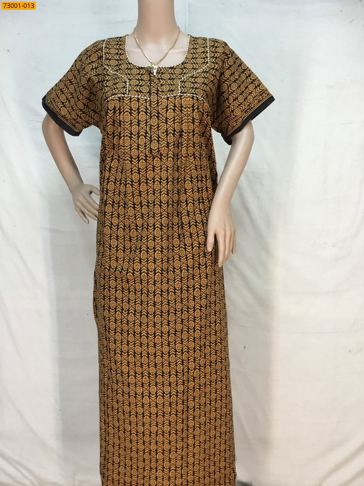 Cotton asin piping nighty STK _0