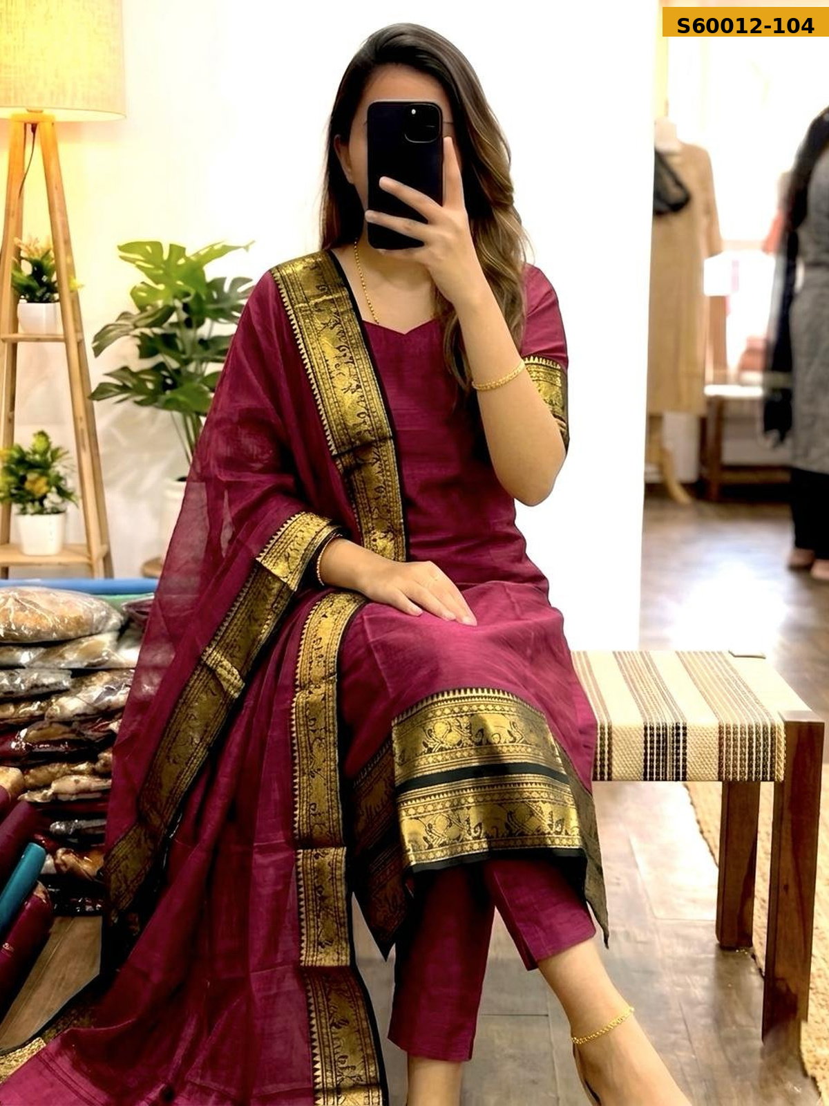 Kanchi Cotton Top And Dupatta STK_4