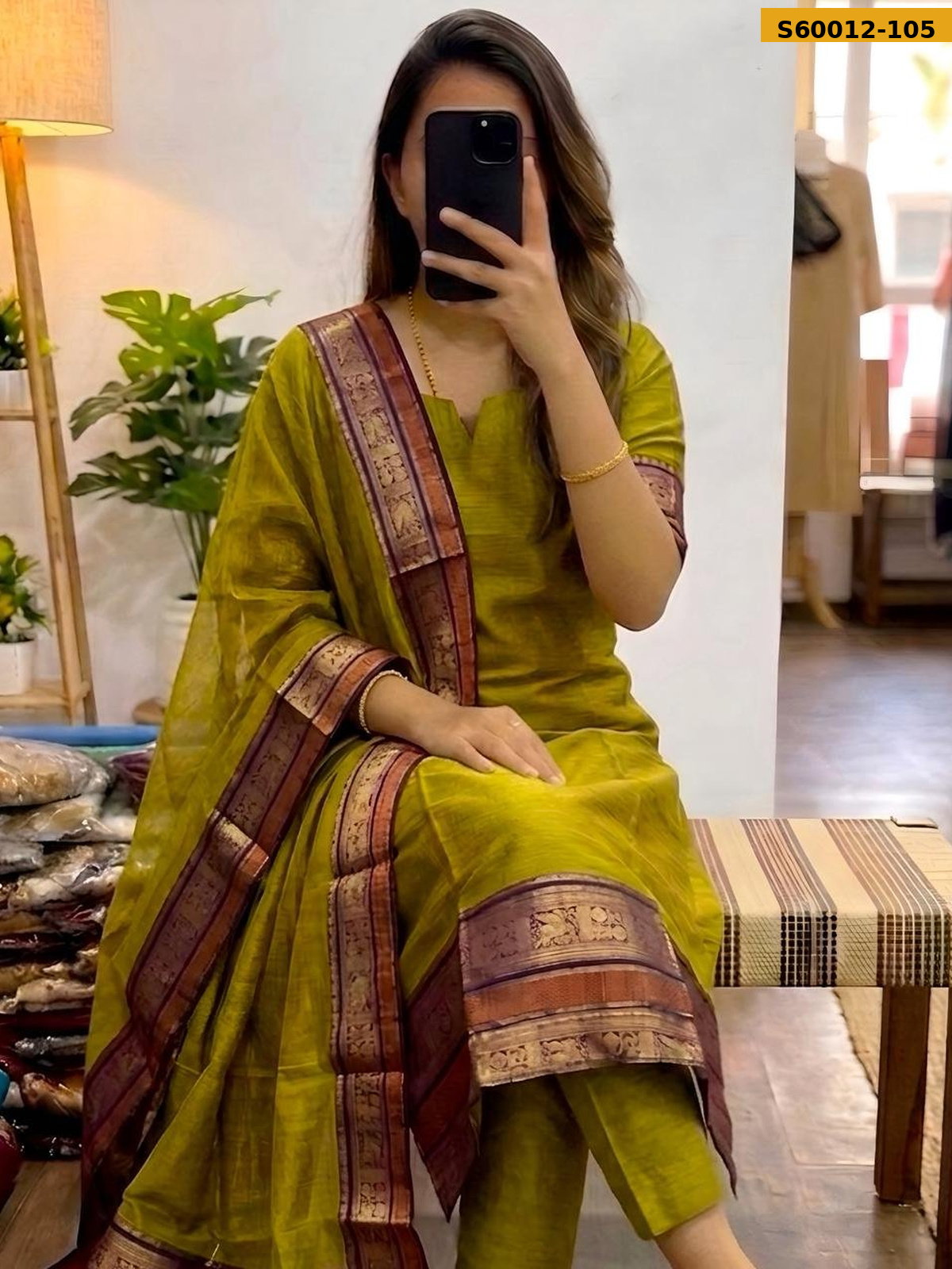 Kanchi Cotton Top And Dupatta STK_3