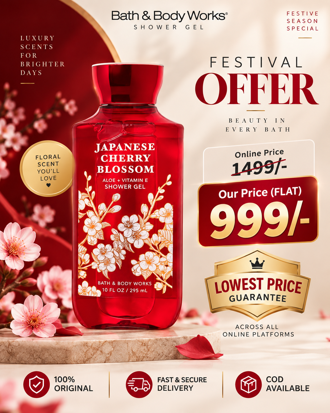 Bath and Body Works (Japanese Cherry Blossom) Body Lotion 236ml_1