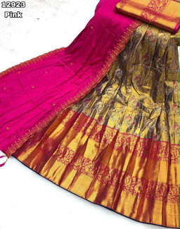 kanjivaram silk Navratri Half Sarees AF2