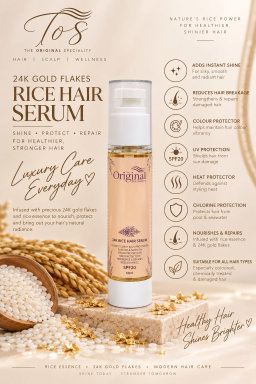 Rice 24K Gold Flakes Hair Serum