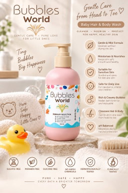 Bubbles World Baby Shampoo Bath