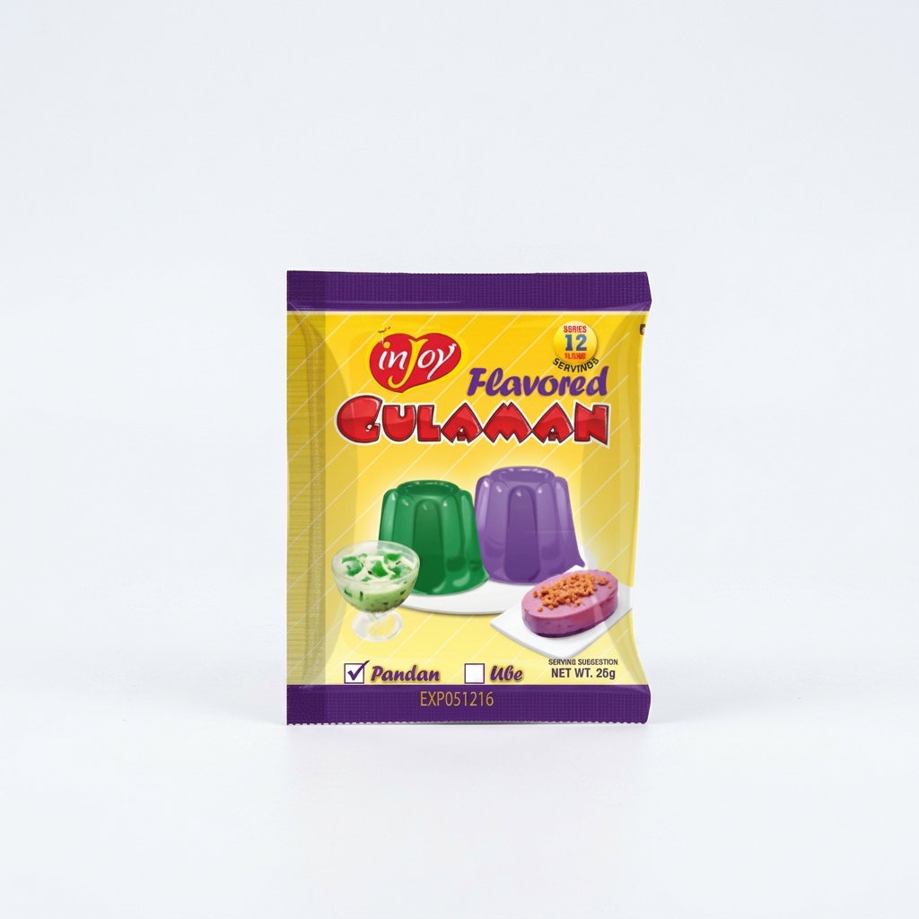 inJoy Pandan Flavored Gulaman Powder 25g_0