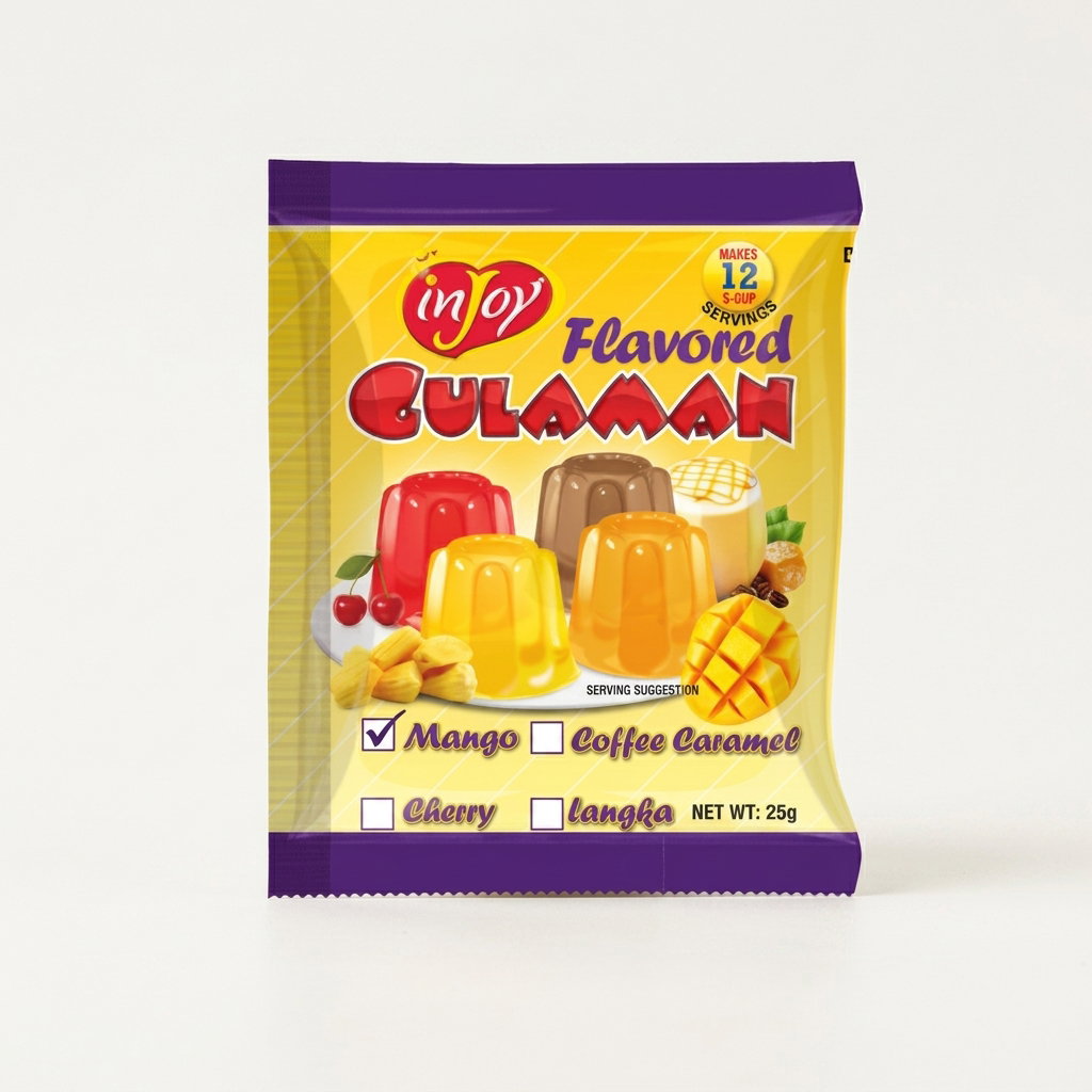 inJoy Mango Flavored Gulaman Powder 25g_0