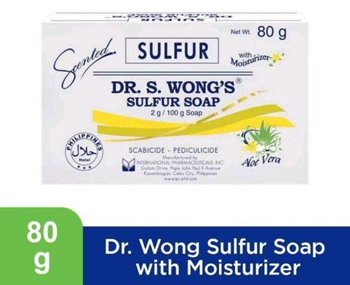 DR WONGS Sulfur Soap With Moisturizer Aloe Vera Soap 80g