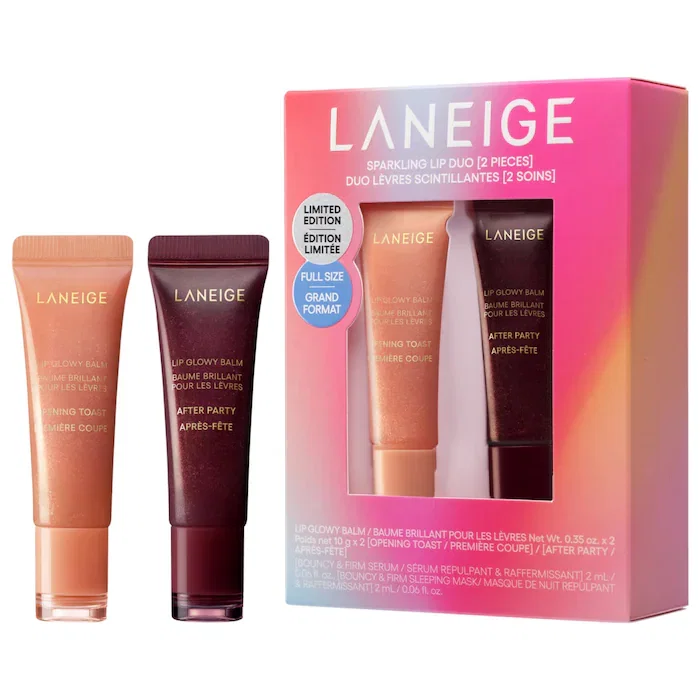 Laneige - Sparkling Shimmer Lip Glowy Balm Duo Gift Set_0