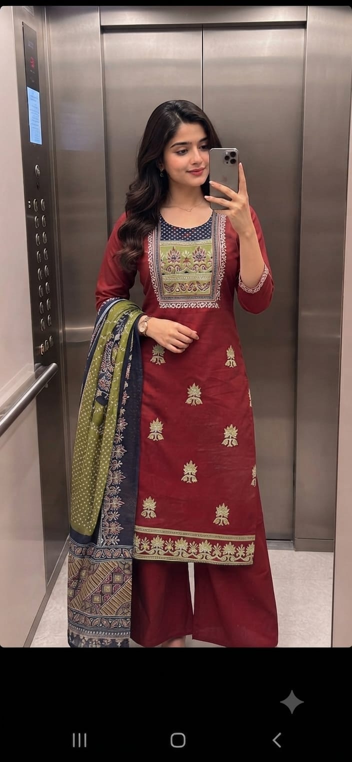 DABU COTTON DRESS 3 piece set GS