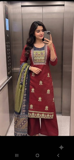 DABU COTTON DRESS 3 piece set GS