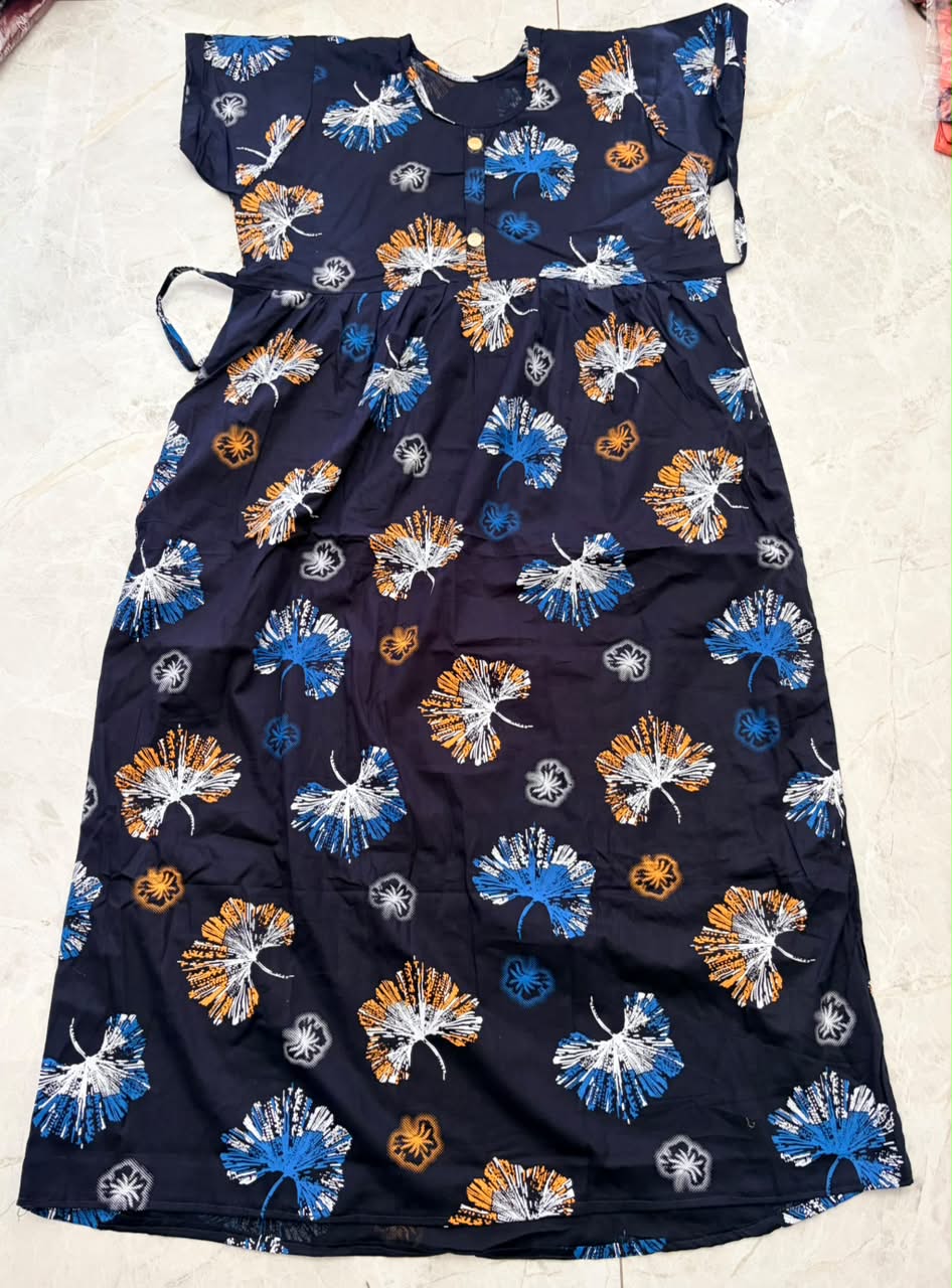 Pure cotton  Frock style nighty GS_0