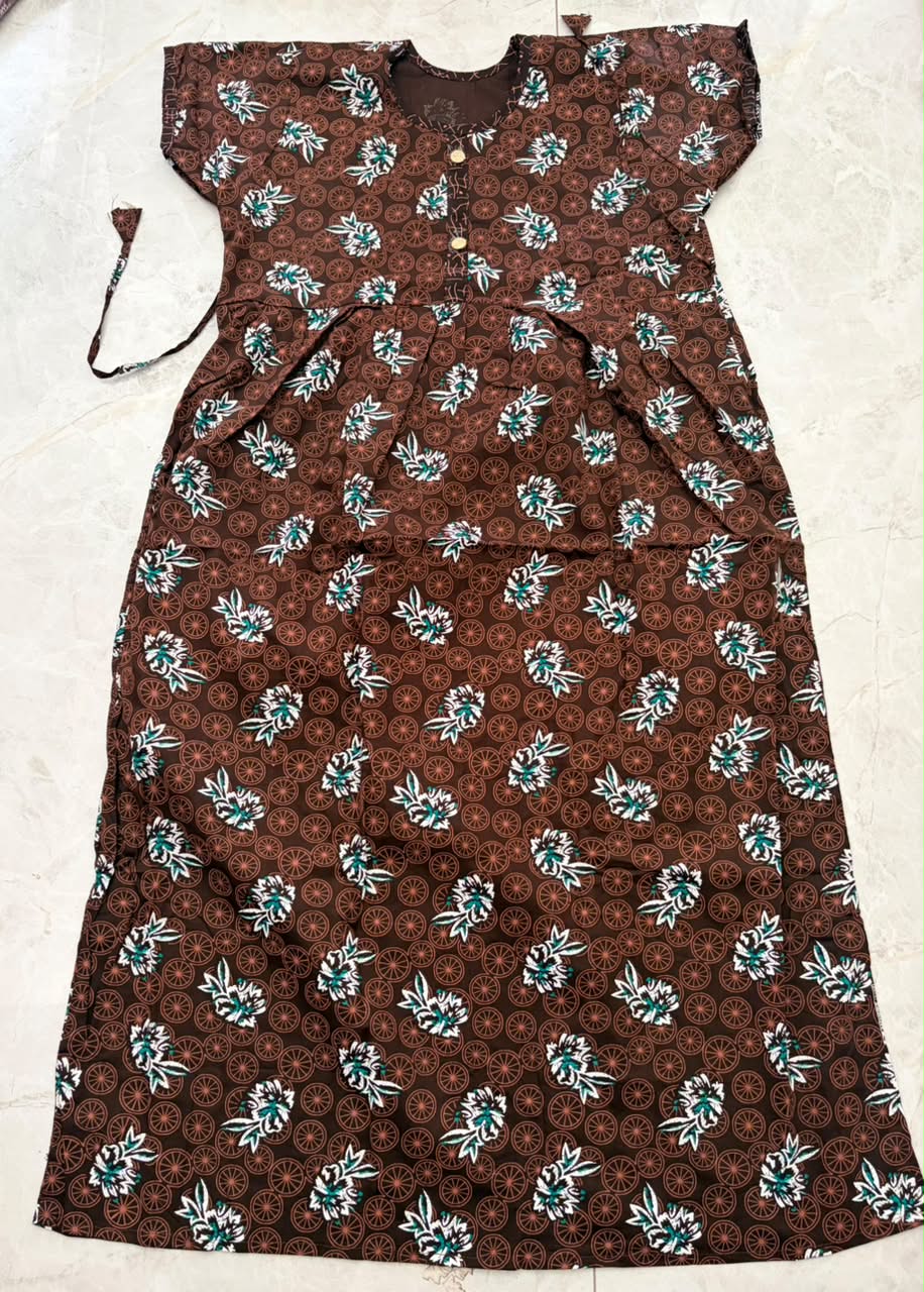 Pure cotton  Frock style nighty GS_0