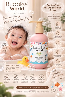 Bubbles World Baby Shampoo Bath