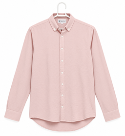 Off pink plain Korean Lenin shirt 