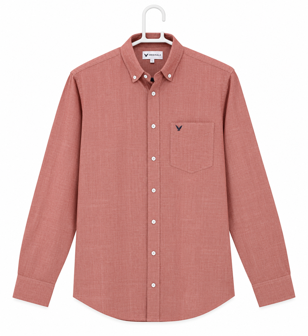Pestle red plain Korean Lenin shirt 