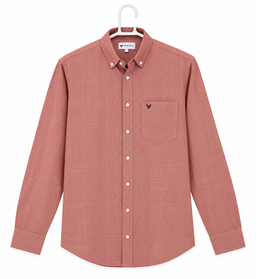 Pestle red plain Korean Lenin shirt 