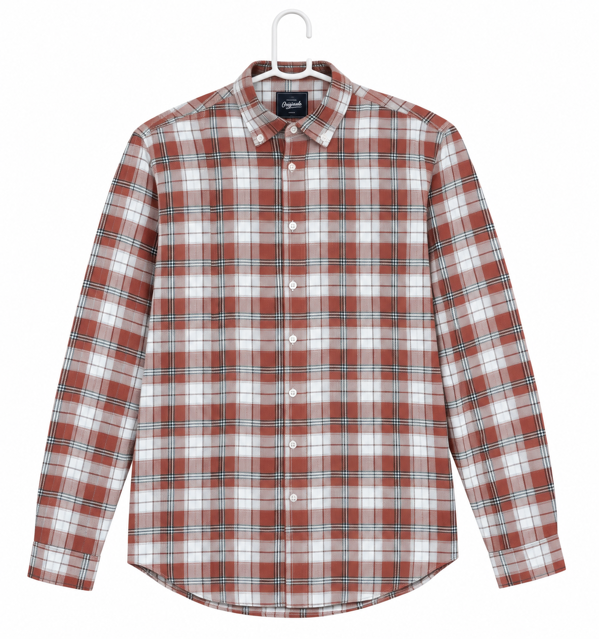 Red  flannel check shirt _0
