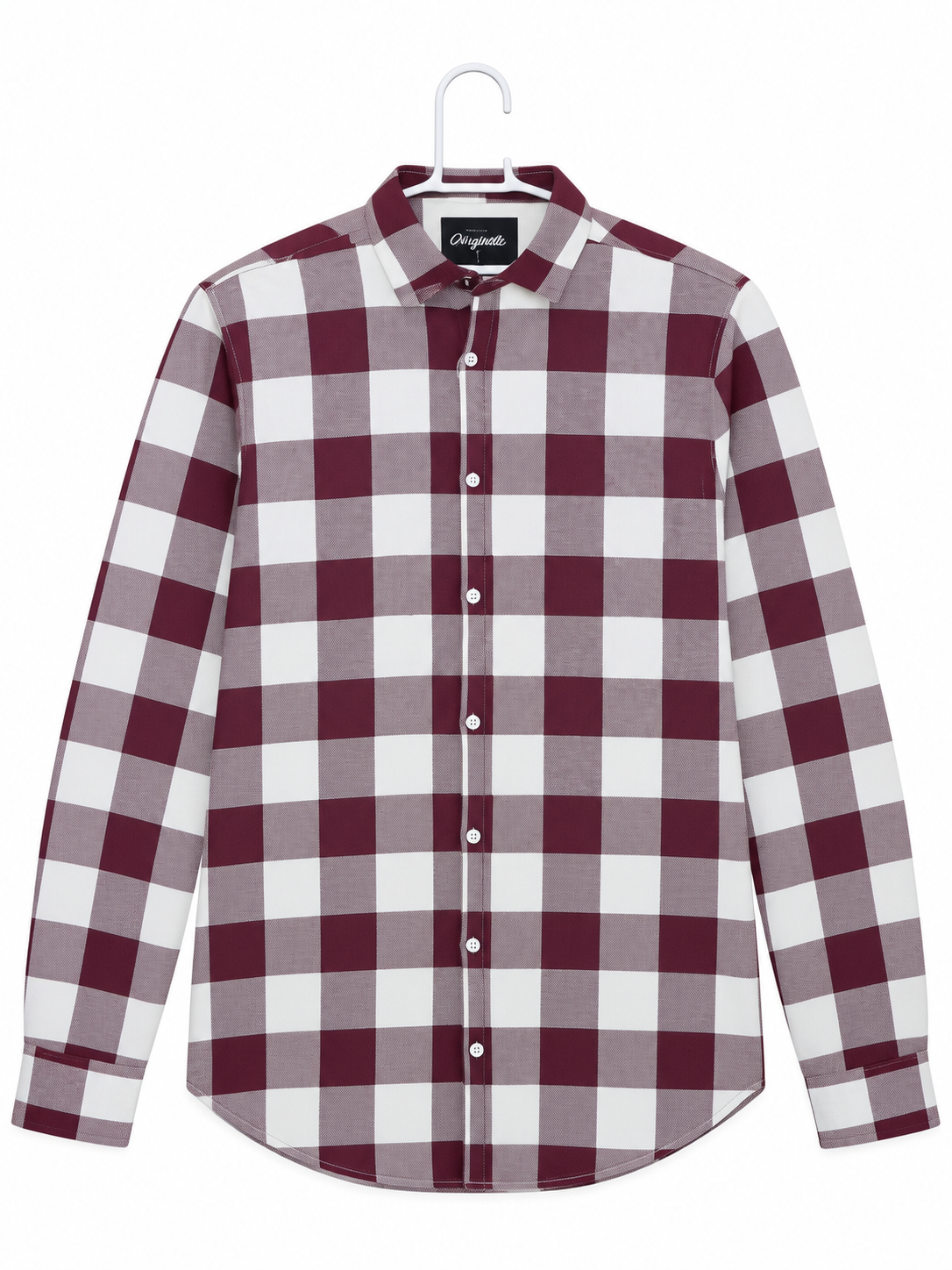 Red  flannel check shirt  _0