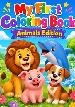 My First Coloring Book – Cute Animals