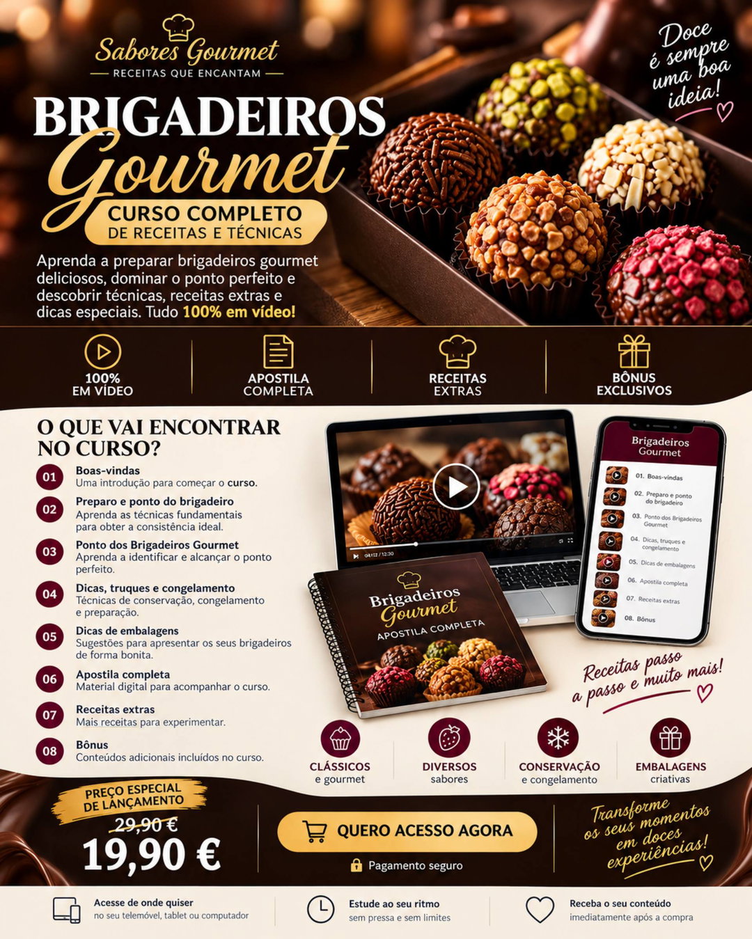 Brigadeiros Gourmet — Curso Completo