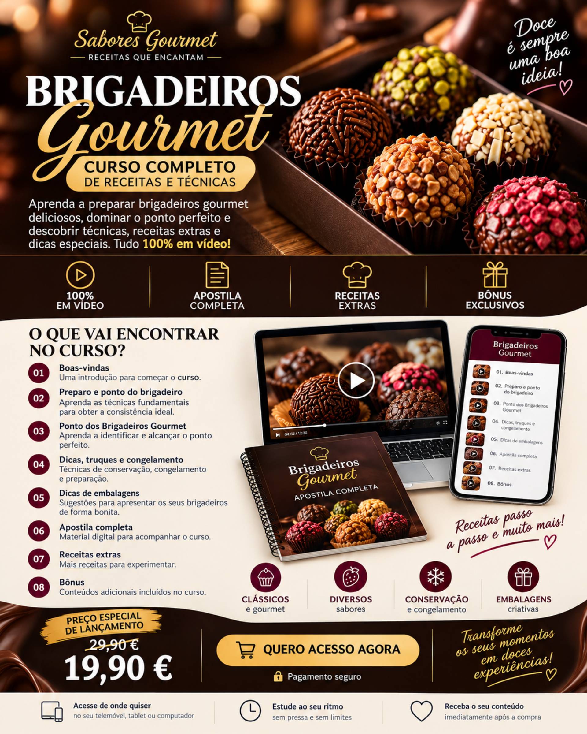 Brigadeiros Gourmet — Curso Completo_0