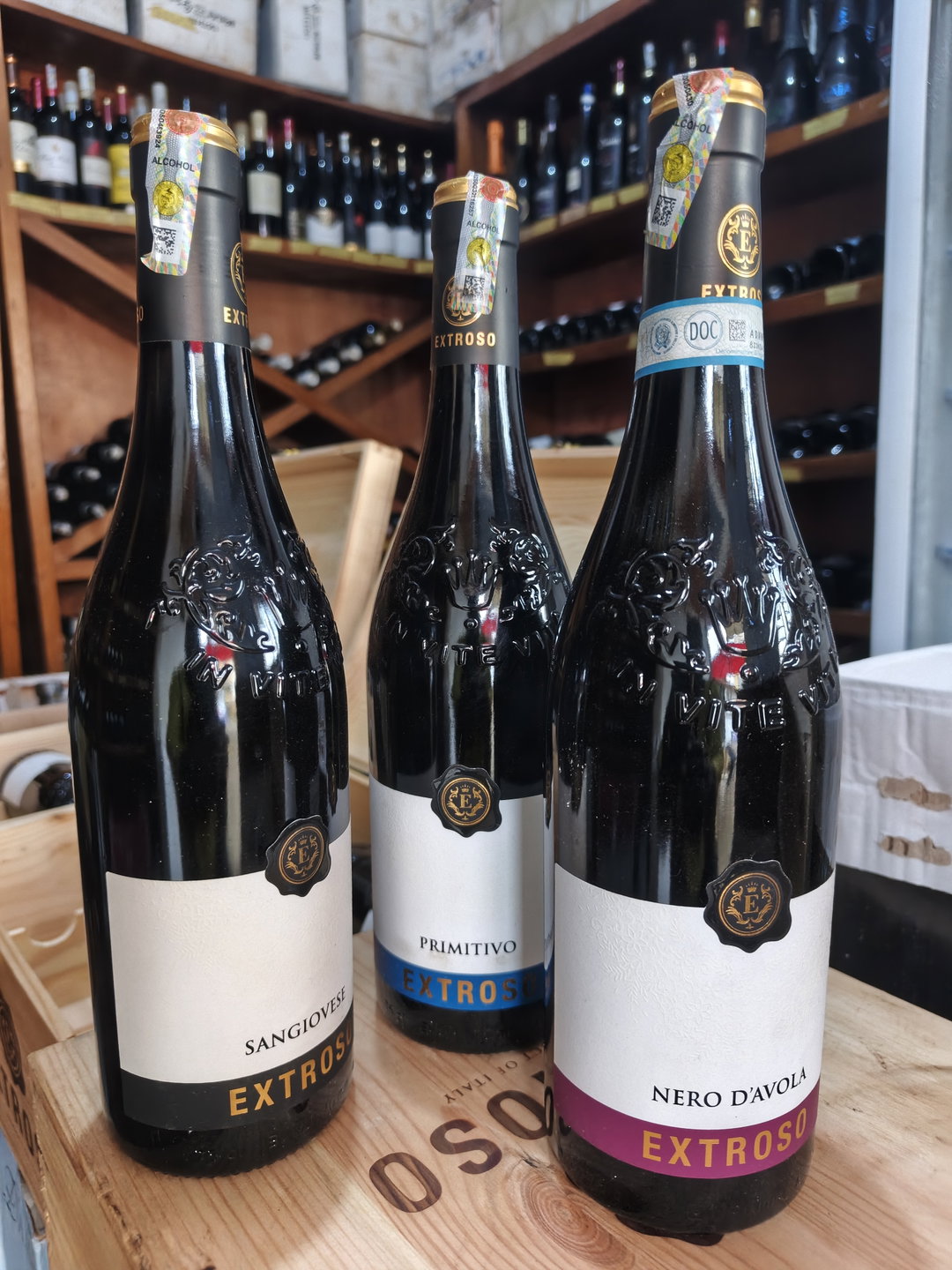 Extorso Primitivo, Sangiovese, Nero d'Avola