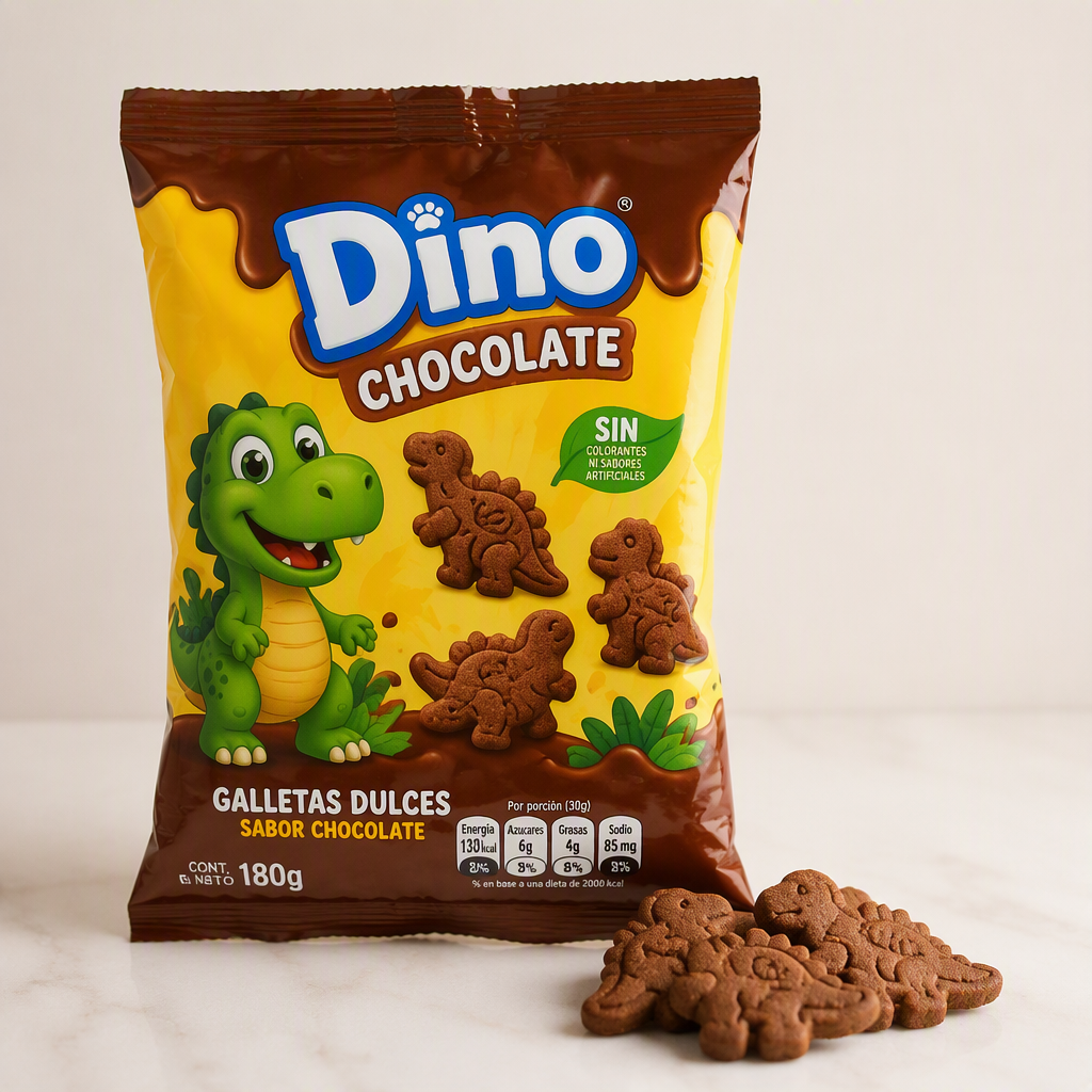 Galletas Dino Chocolate