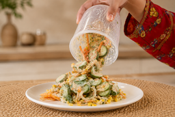 Mankoosa Cucumber Salad |  سلطة منكوسة خيار