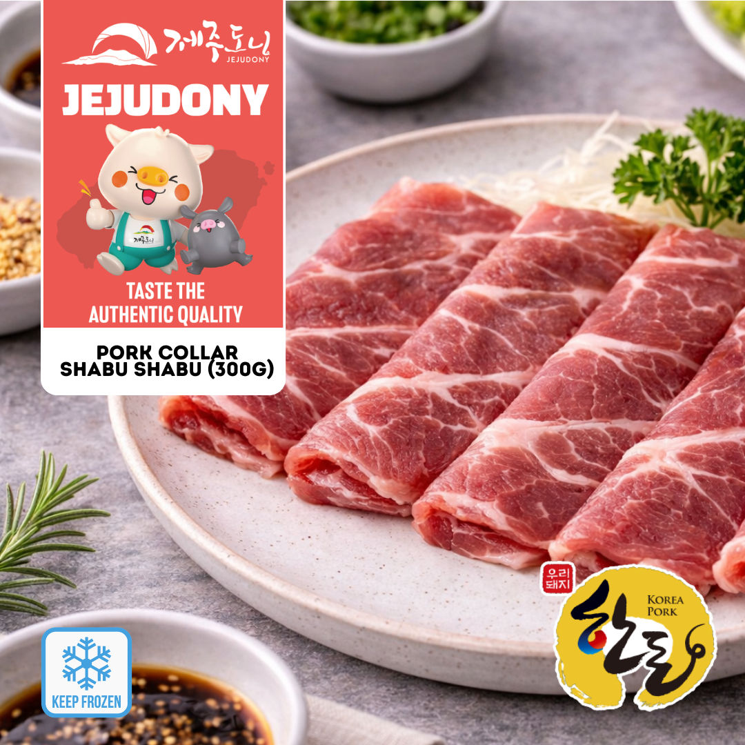 JEJUDONY Jeju Premium Pork Collar Shabu Shabu Frozen 300g
