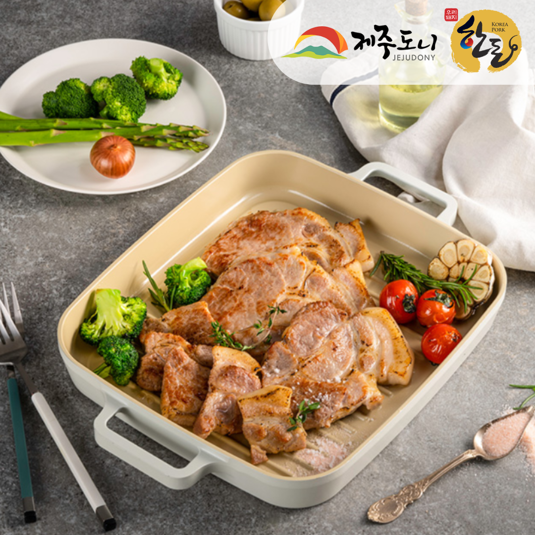 JEJUDONY Jeju Premium Pork Collar Butt Chop 300g FROZEN 优质济州猪梅头肉排_1