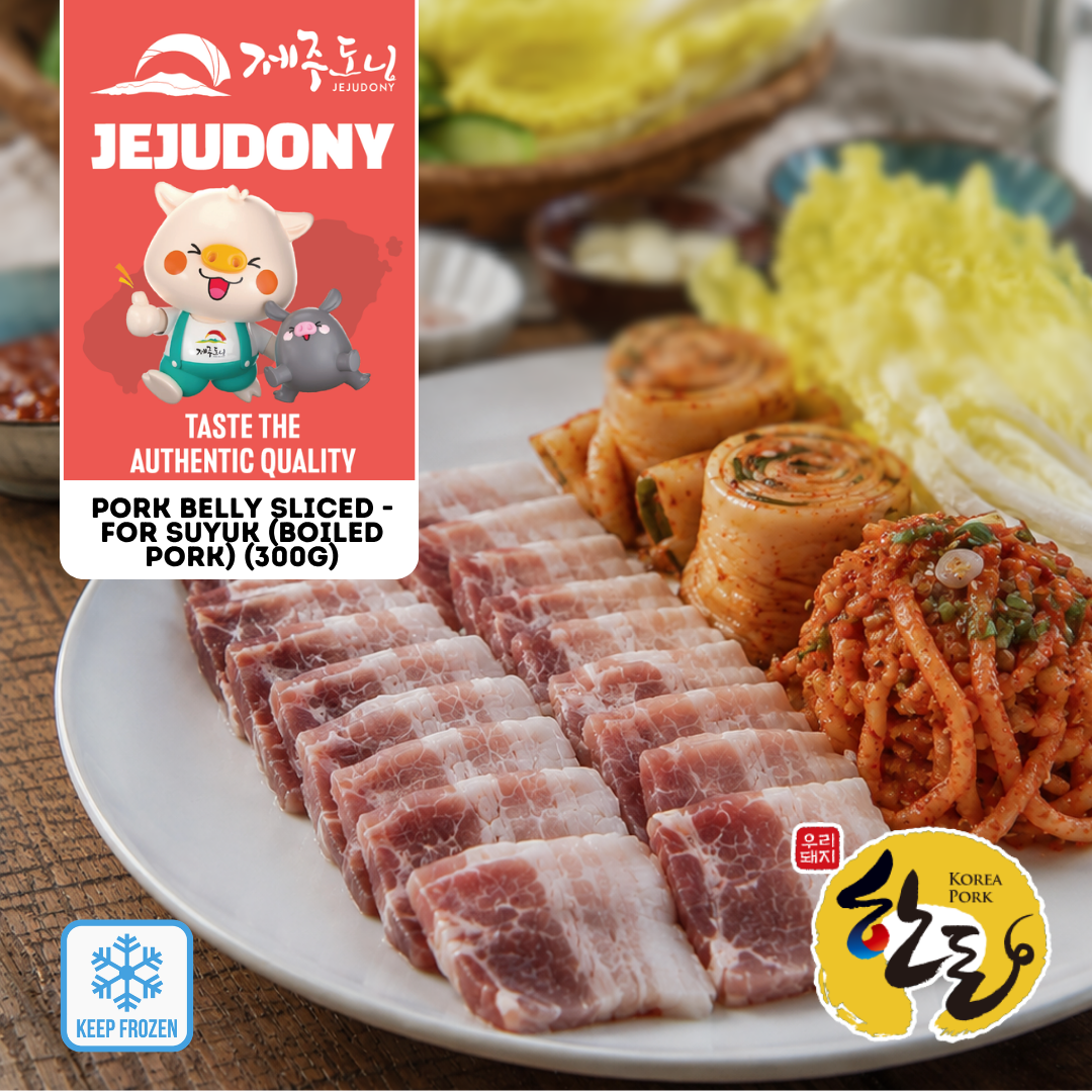 JEJUDONY Jeju Premium Pork Belly Sliced (For Suyuk) - Frozen 300g_0