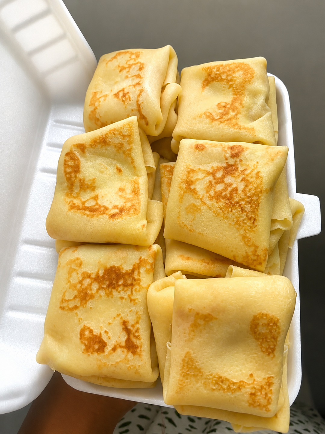 Crêpe farci aux oeufs