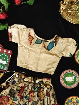 Girls Kalamkari Skirt & Top set (1month to 16 year) TC2