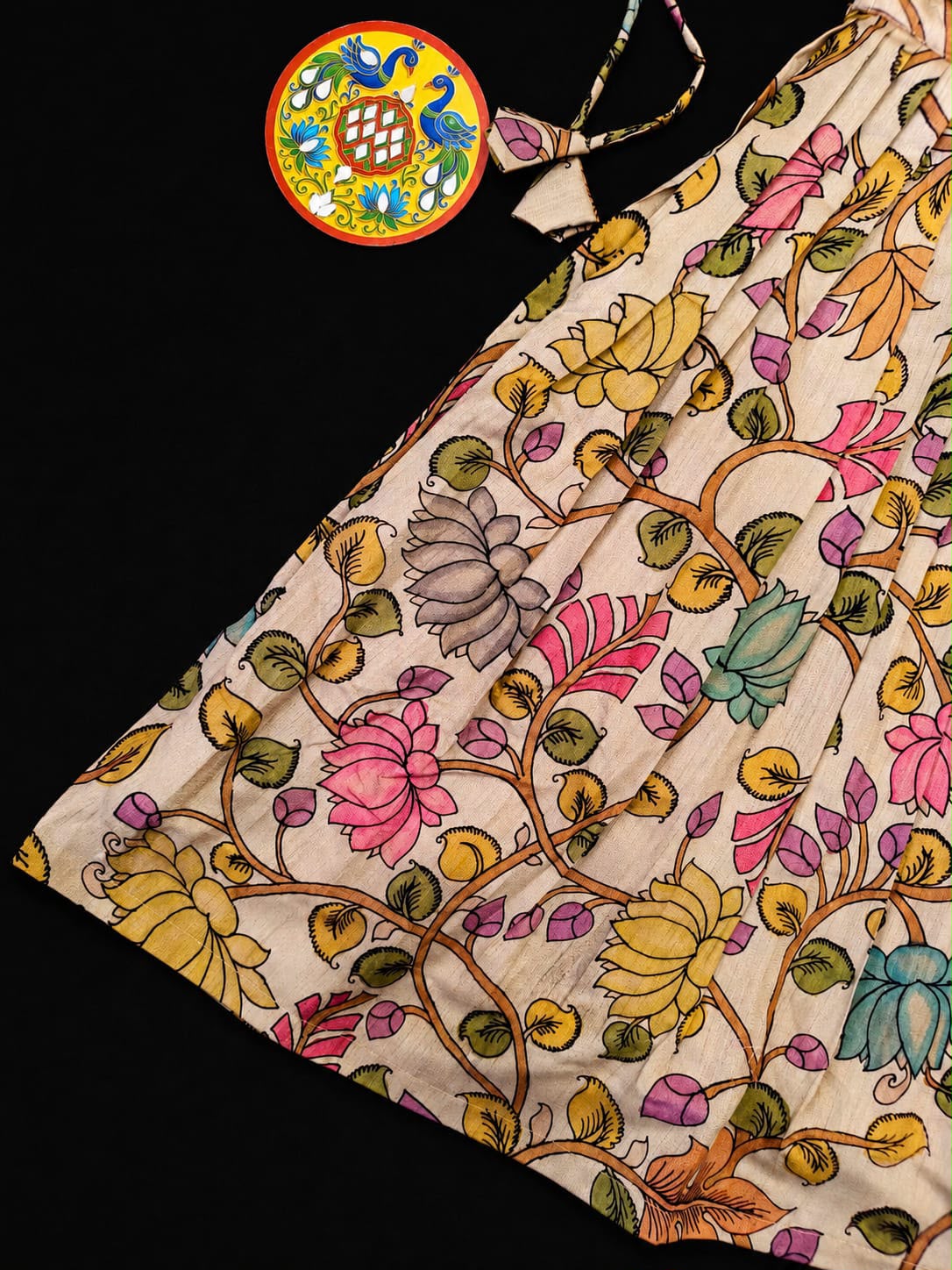 Girls Kalamkari Skirt & Top set (1month to 16 year) TC2_2