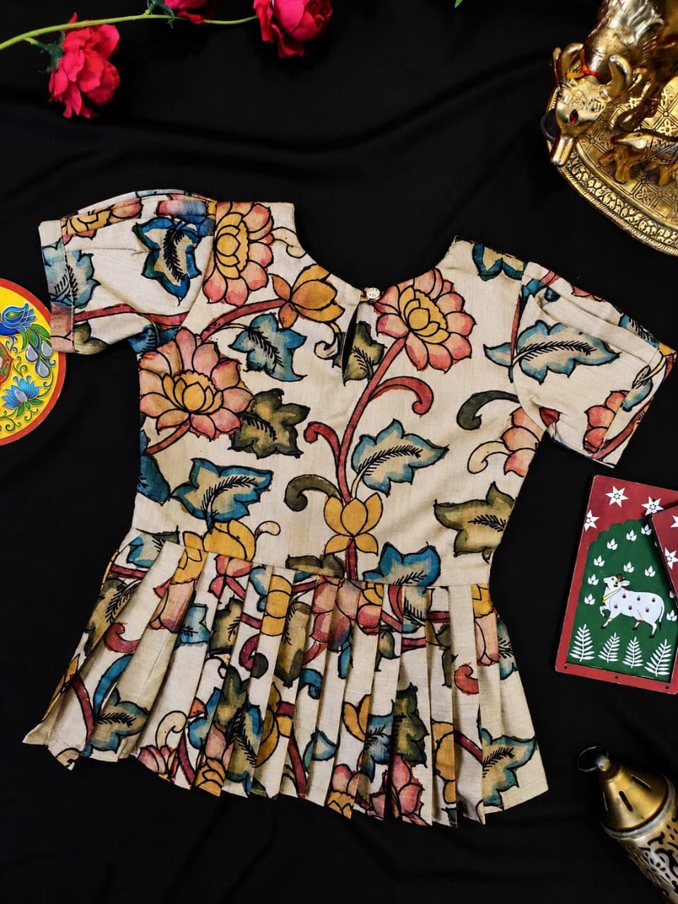 Girls Kalamkari Skirt & Top set (1month to 16 year) TC2 _1