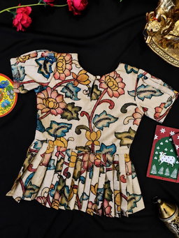 Girls Kalamkari Skirt & Top set (1month to 16 year) TC2 