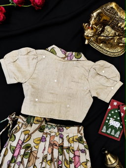 Girls Kalamkari Skirt & Top set (1month to 16 year) TC2
