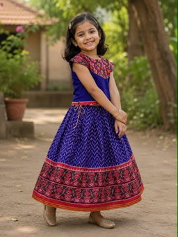 Girls patola Skirt & Top Set (1month to 16 year) TC2