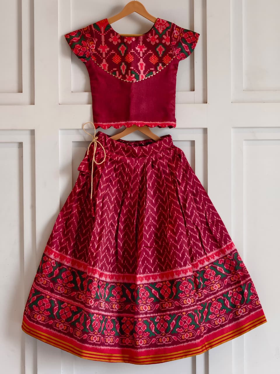 Girls patola Skirt & Top Set (1month to 16 year) TC2 _3